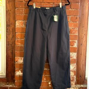 NWT LL Bean Bayside Blue Original Fit Twill 100% Cotton Pants Sz 14